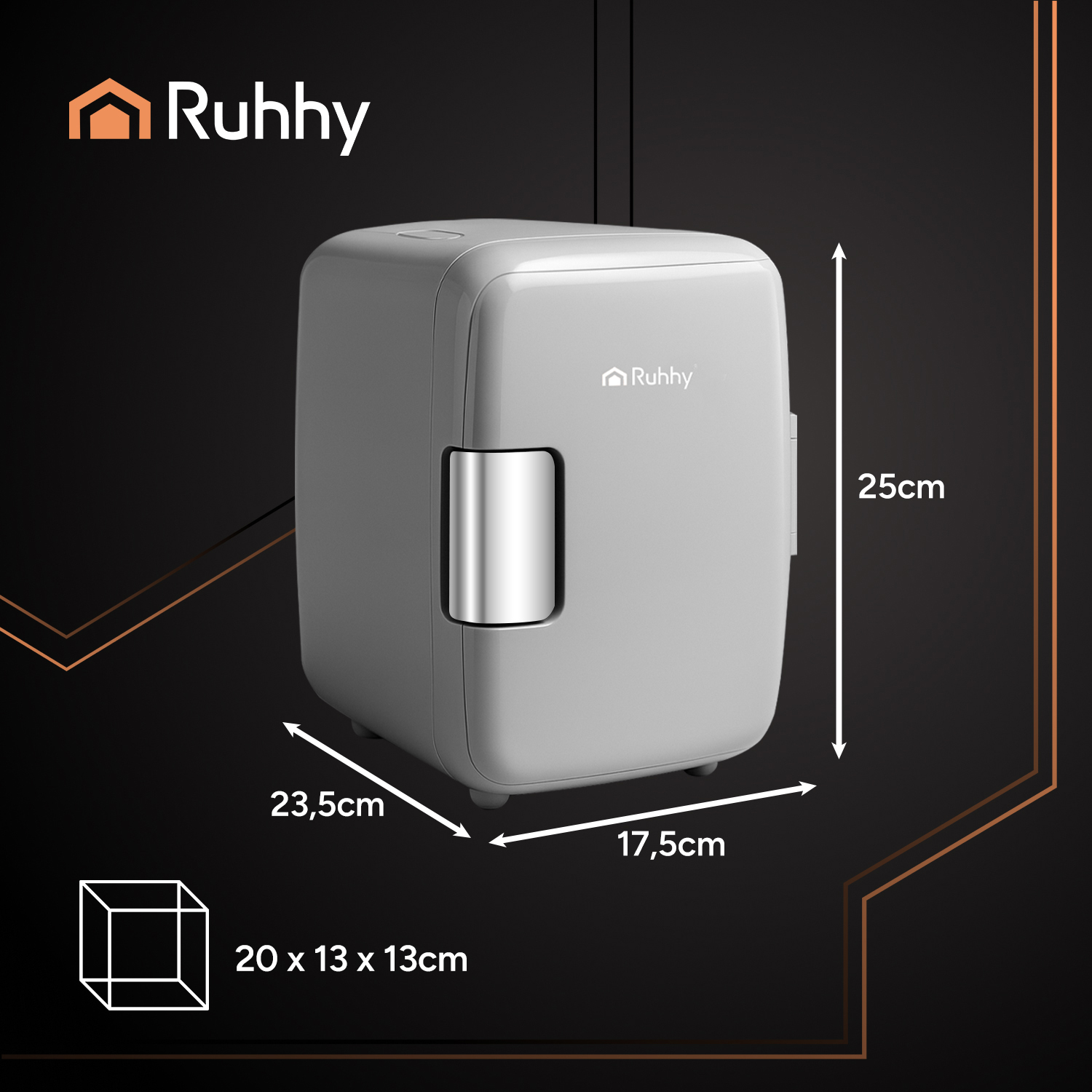 Lodówka Turystyczna Samochodowa Chłodząco-Grzejąca Przenośna 12V 220-240 4l Kod producenta 00008040