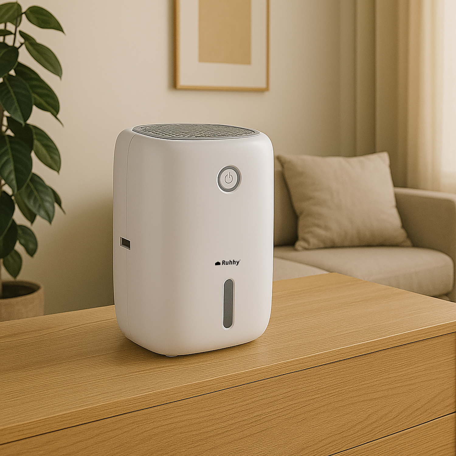 Osuszacz Powietrza Pochłaniacz Wilgoci 60h 0,8l Cichy Wydajny Elektryczny Marka Ruhhy