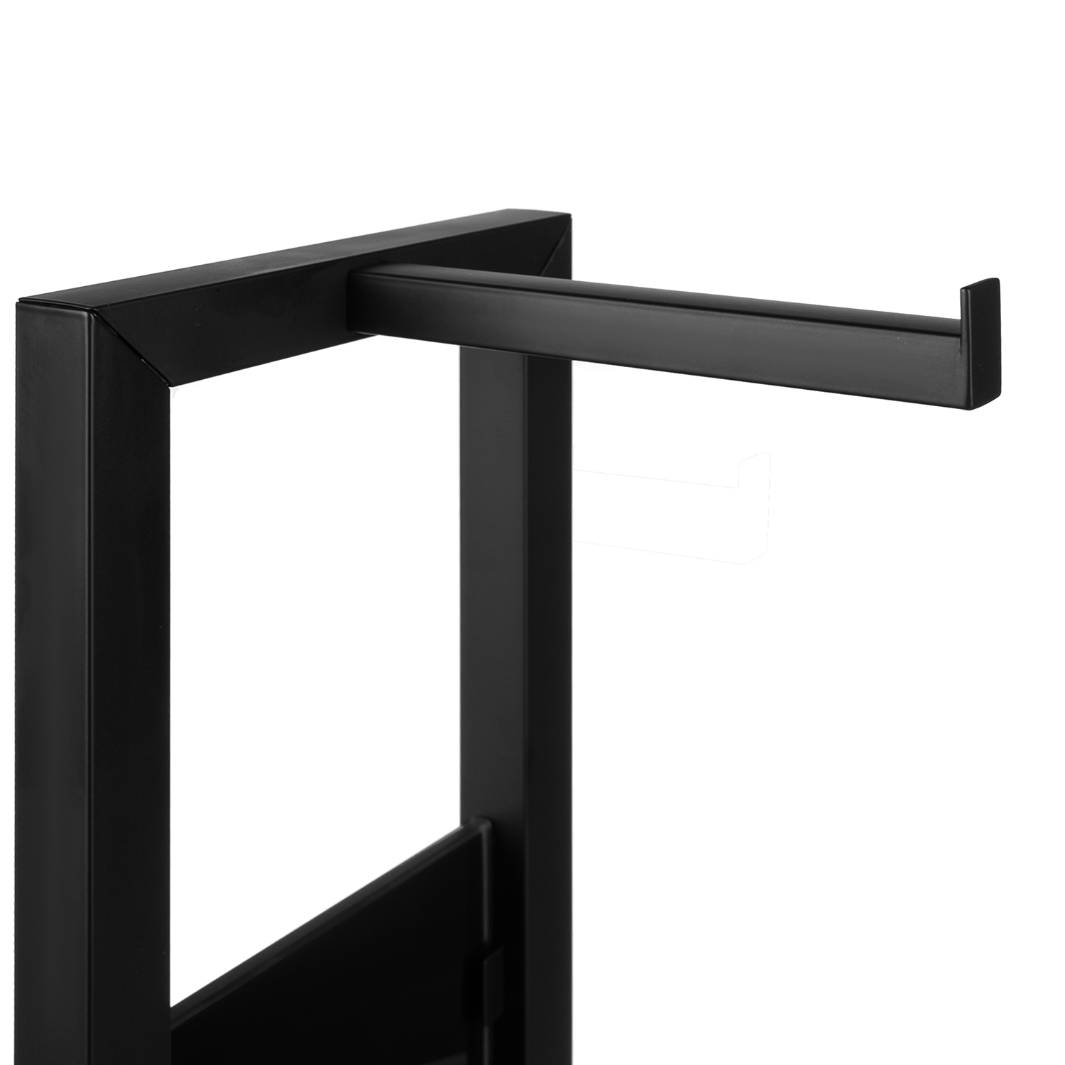 Stojak na Papier Toaletowy Szczotkę WC 3w1 Uchwyt Czarny Mat Łazienkowy Przeznaczenie na papier