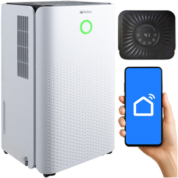 Osuszacz Powietrza RUHHY Wydajny Pochłaniacz 12L/24h Higrostat Timer WiFi