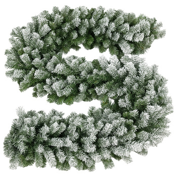 Girlanda Świąteczna Choinkowa Ruhhy Gęsta Dekoracja Łańcuch 270cm Ośnieżona