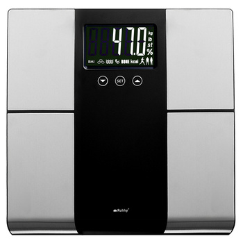 Waga Łazienkowa Elektroniczna Analityczna 225kg Pomiar Tłuszczu Wody Mięśni RUHHY