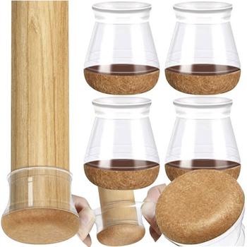 Nakładki na Nogi Krzesła z Grubym Filcem Ochronne Filc 13-23 mm Nakładka x4 RUHHY